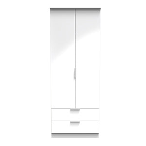 Tall 2Ft6In 2 Drawer Robe