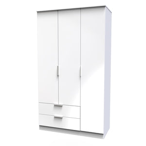PLY141 Tall Triple 2 Drawer Robe