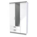 PLY142 Tall Triple 2 Drawer Morror Robe