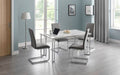 POS001 Marble & Chrome Dining Table