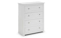 RAD002 4 Drawer Chest - Surf White
