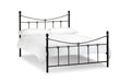 REB001 Bed 135Cm Black/Gold