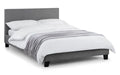 RIA101 Light Grey Linen Bed 90Cm