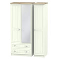 ROM132 Triple 2 Drawer Mirror Robe