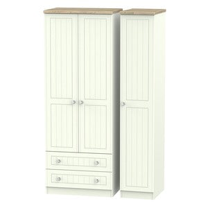 ROM141 Tall Triple 2 Drawer Robe