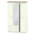 ROM142 Tall Triple 2 Drawer Mirror Robe