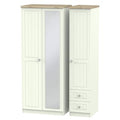 ROM157 Triple Mirror + Drawer Robe