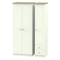 ROM160 Tall Triple Plain + Drawer Robe