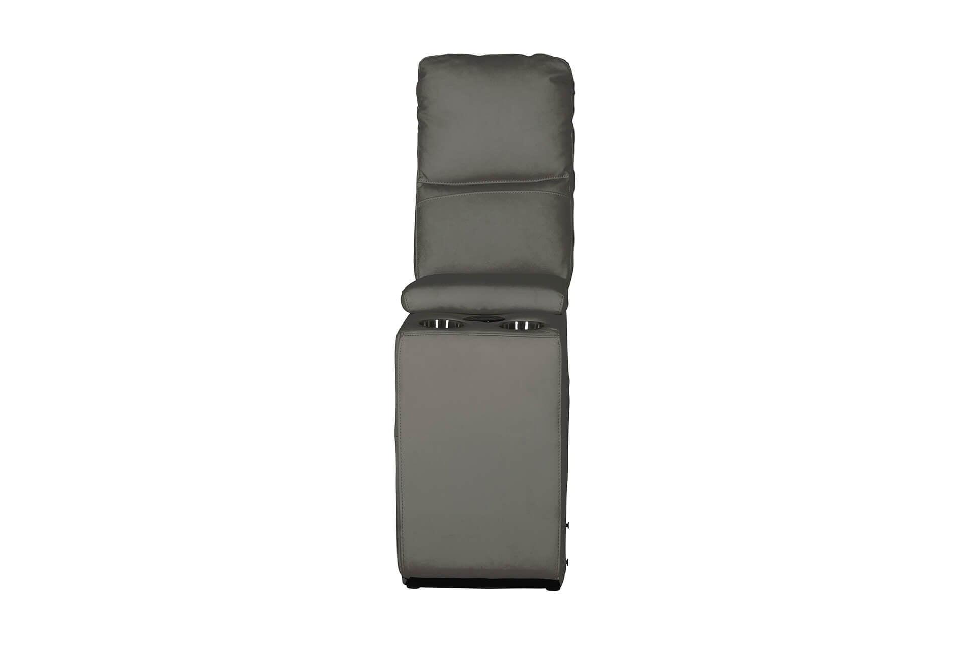 Rus-309-AH Console Console Sectional (with USB Charger) - Ash Leather