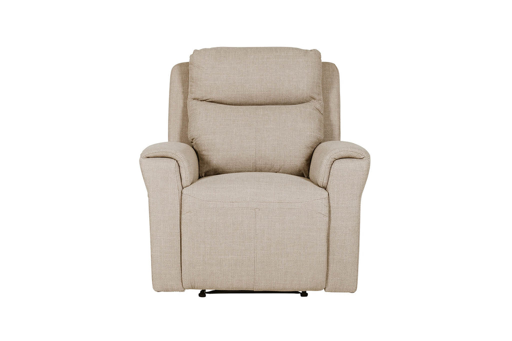 Rus-351-MH 1 Seater Electric Recliner - Mushroom Fabric