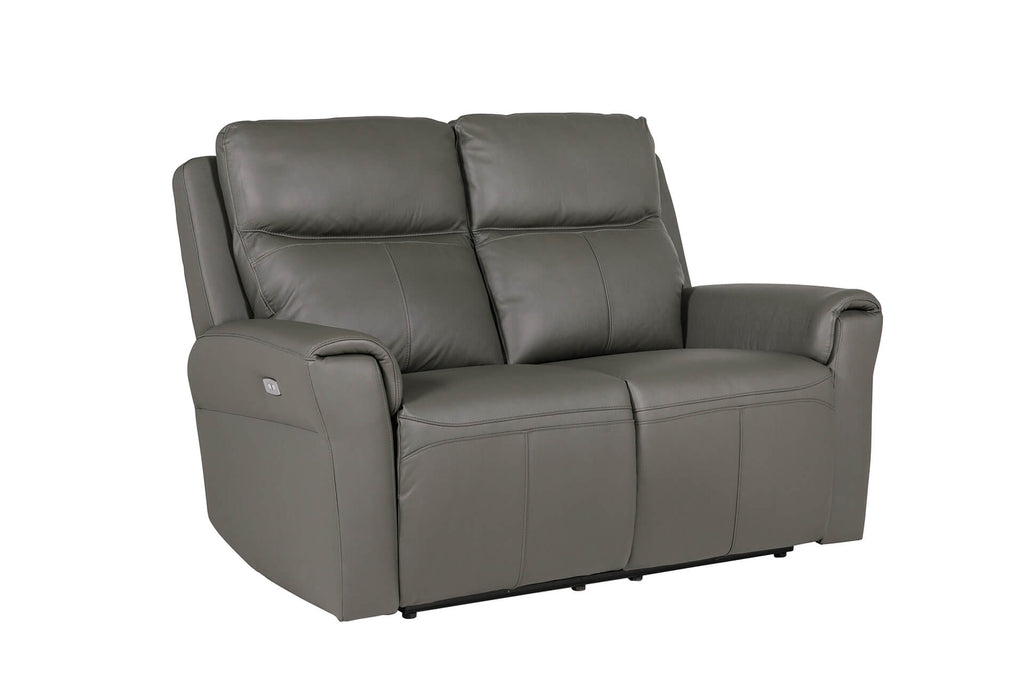 Rus-352-AH 2 Seater Electric Recliner - Ash Leather