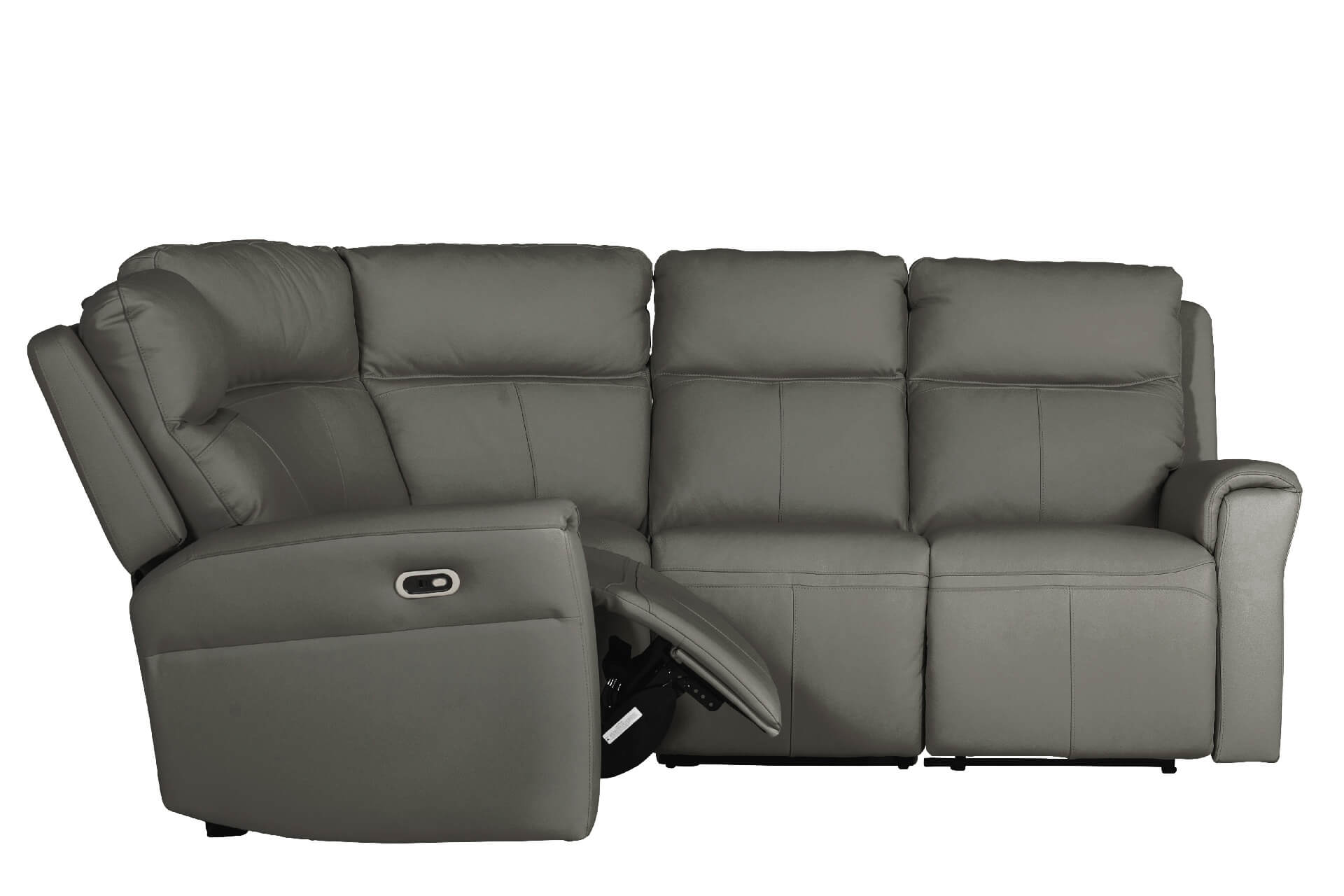Rus-359-AH Corner Group Electric Recliner (4pcs) - Ash Leather