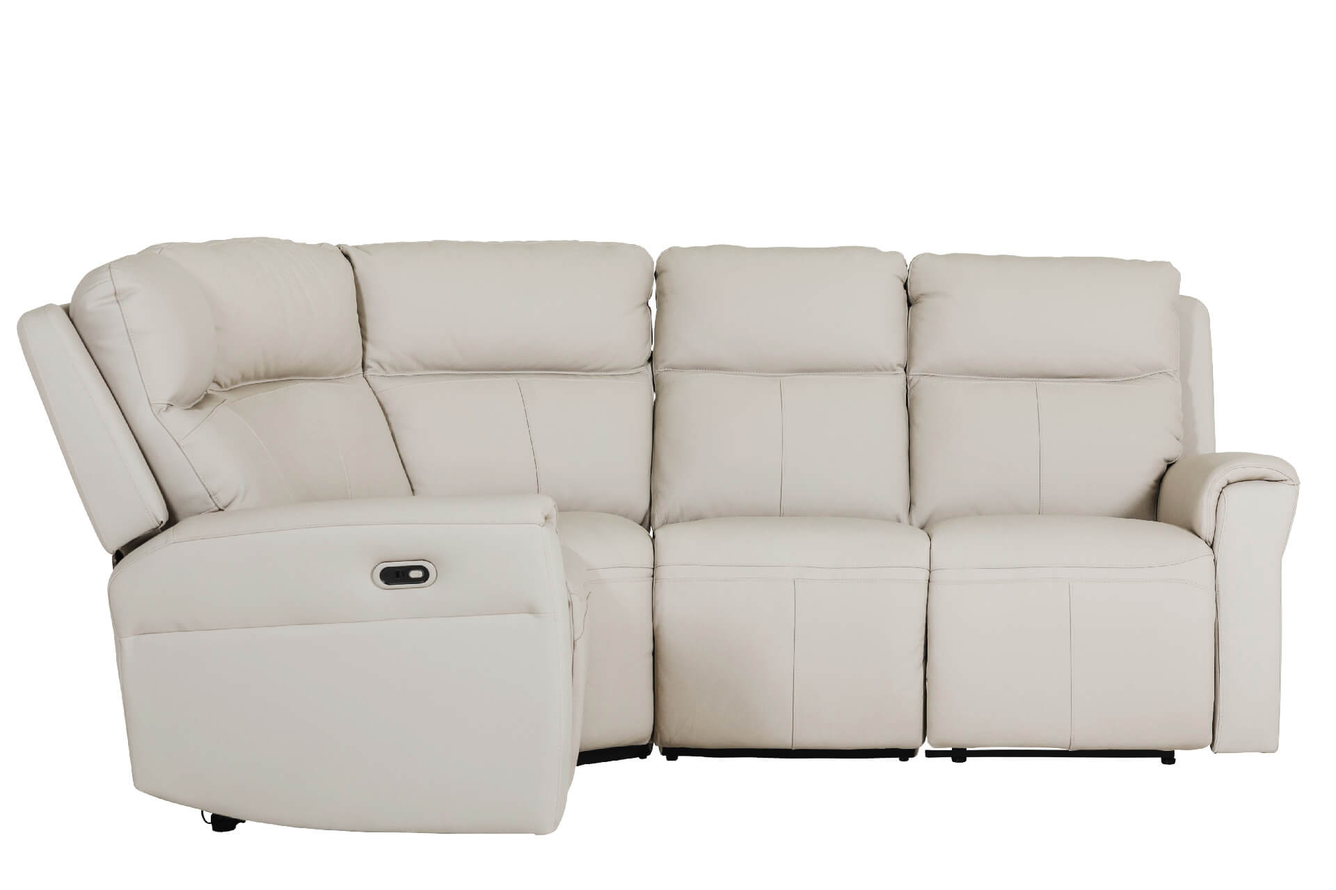 Rus-359-ST Corner Group Electric Recliner (4pcs) - Stone Leather