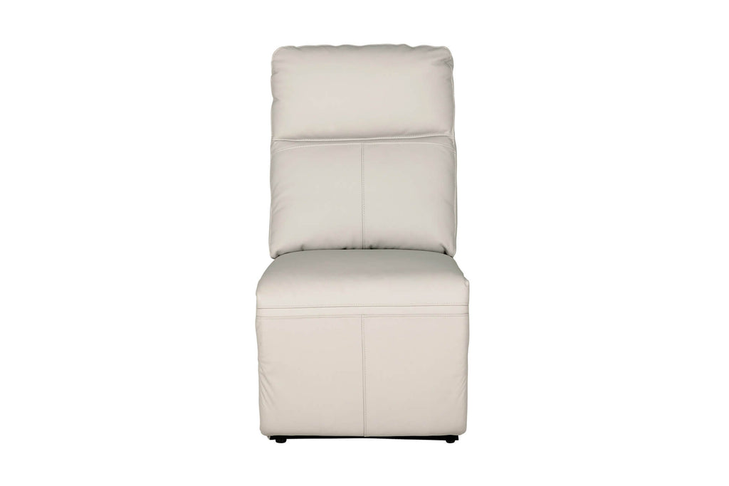 Rus-509-ST Armless Sectional - Stone Leather