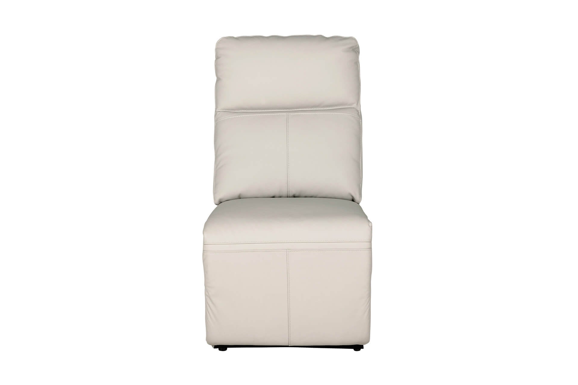 Rus-509-ST Armless Sectional - Stone Leather