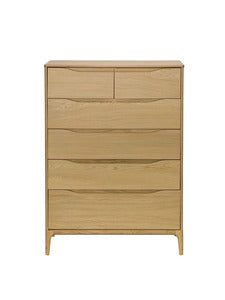 6 Drawer Tall Wide Chest