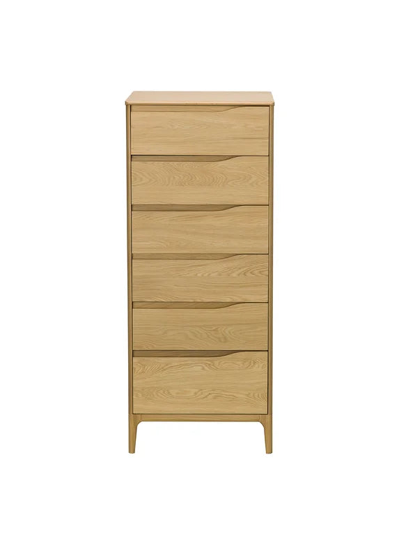 Rimini - 3285 - 6-drawer-tall-chest - cutoutFront-1 - Oak - CM-Oak-5.jpg