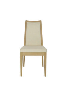 Padded Back Dining Chair Fabric C/E