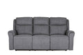 Rus-353-CL 3 Seater Electric Recliner - Charcoal Fabric