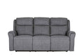 Rus-353-CL 3 Seater Electric Recliner - Charcoal Fabric
