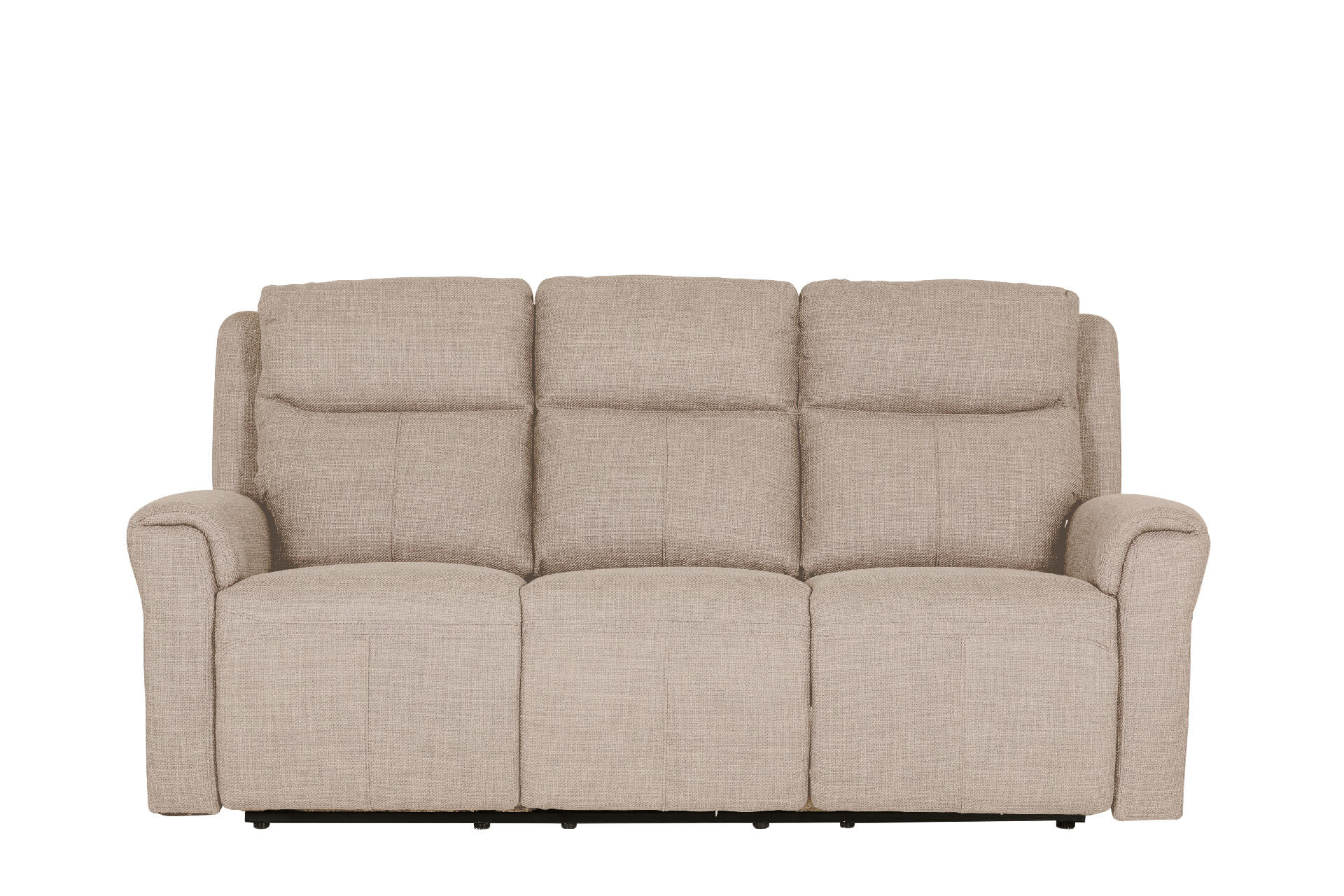 Rus-353-MH 3 Seater Electric Recliner - Mushroom Fabric