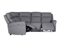 Rus-359-CL Corner Group Electric Recliner (4pcs) - Charcoal Fabric
