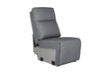 Rus-509-CL Armless Sectional - Charcoal Fabric