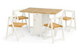 SAV102 Dining Set - White/Natural