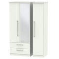 SHE132 Triple 2 Drawer Mirror Robe