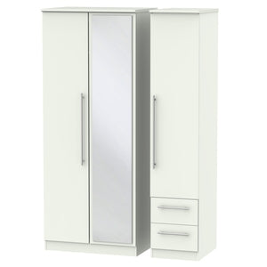 SHE157 Triple Mirror + Drawer Robe