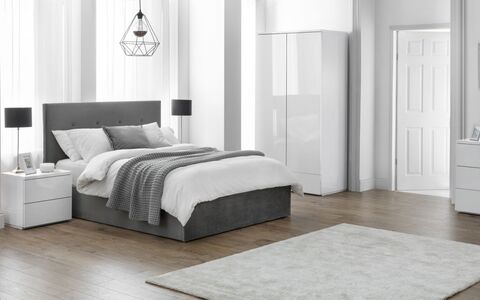 SHO201 High Headboard Lift-Up Storage Bed 135Cm