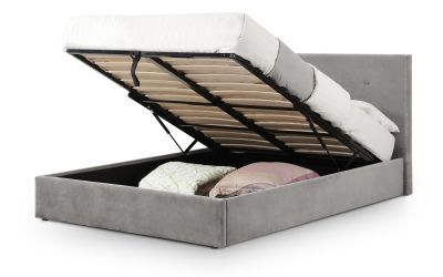 High Headboard Lift-Up Storage Bed 150Cm