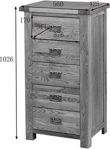 SOB50 5 Drawer Wellington Chest