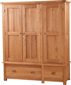 SOW50 Triple Wardrobe With Drawers