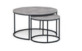STA107 Concrete Round Nesting Coffee Table