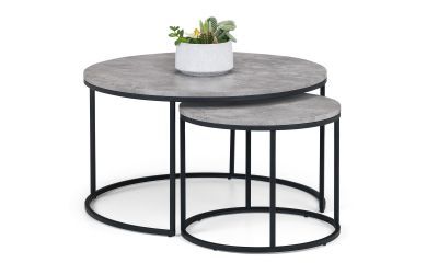 Concrete Round Nesting Coffee Table