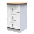 SUS001 3 Drawer Bedside