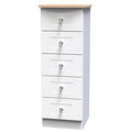SUS003 5 Drawer Bedside