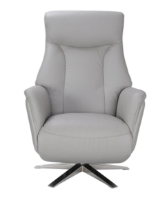 Swivel Recliner - Leather/Match