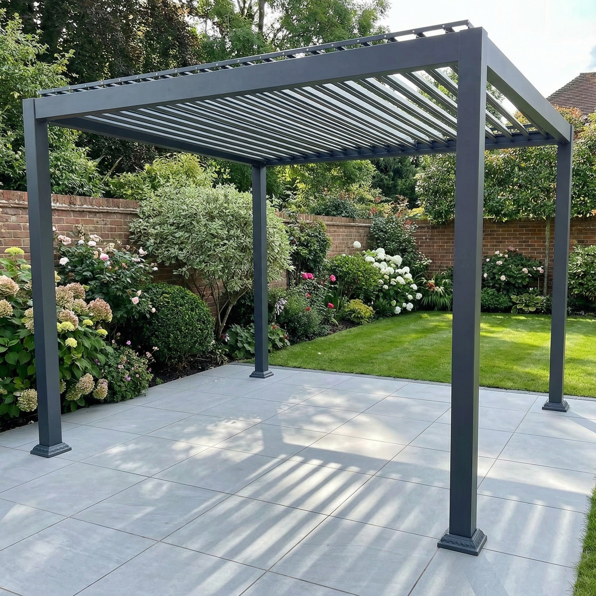 Smart Steel Anti Rust Tilting Louvered Roof Pergola