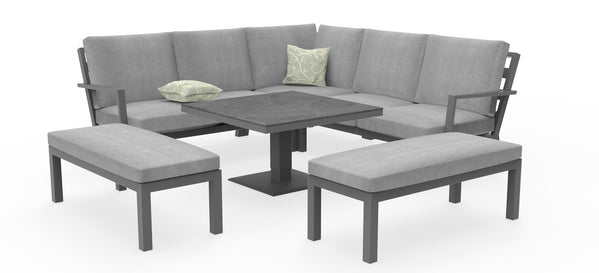 Large Corner Set With Hi/Lo Table Chair & Stool