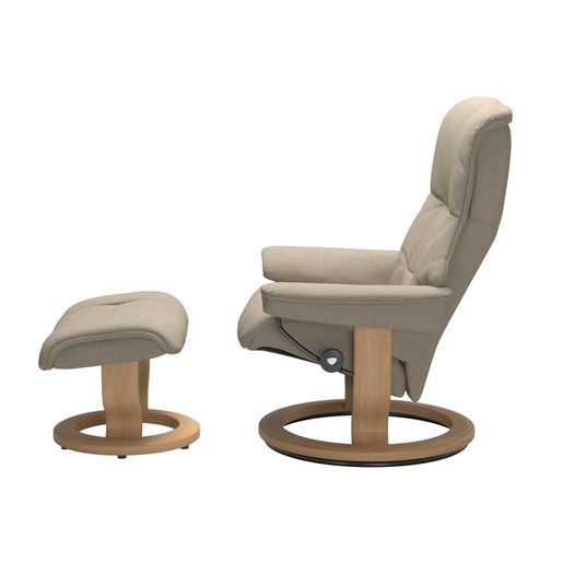 Stressless Mayfair Recliner Chair & Stool – Classic Base