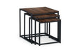 TRI501 Nest Of 3 Tables - Walnut