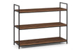 TRI506 Low Bookcase - Walnut