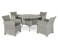 120cm Round Table & 4 Chairs