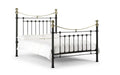 VIC005 Satin Black Bed 135Cm