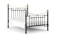 VIC006 Satin Black Bed 150Cm