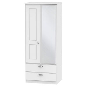 VIC062 2ft6in 2 Drawer Mirror Robe