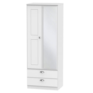 VIC082 2ft6in 2 Drawer Mirror Robe