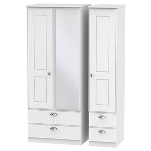 VIC152 Triple 2 Drawer Mirror + Drawer Robe
